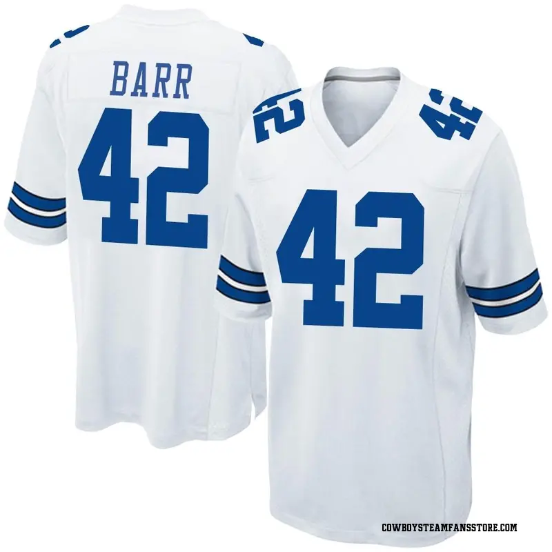 Nike Anthony Barr Dallas Cowboys Game White Jersey - Youth
