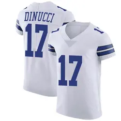 Nike Ben DiNucci Dallas Cowboys Elite White Vapor Untouchable Jersey - Men's