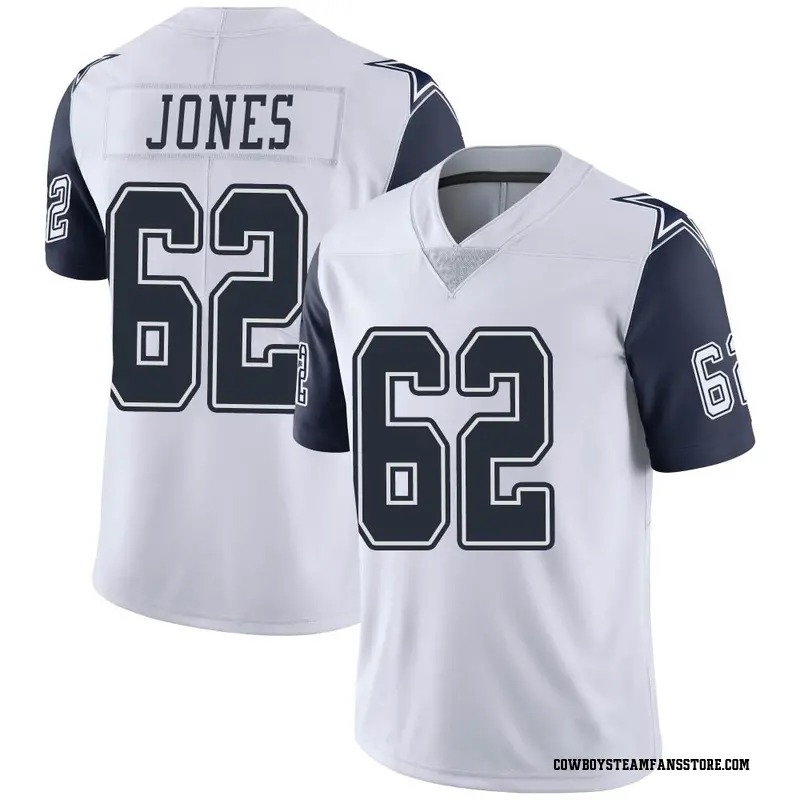 Nike Braylon Jones Dallas Cowboys Limited White Color Rush Vapor Untouchable Jersey - Men's