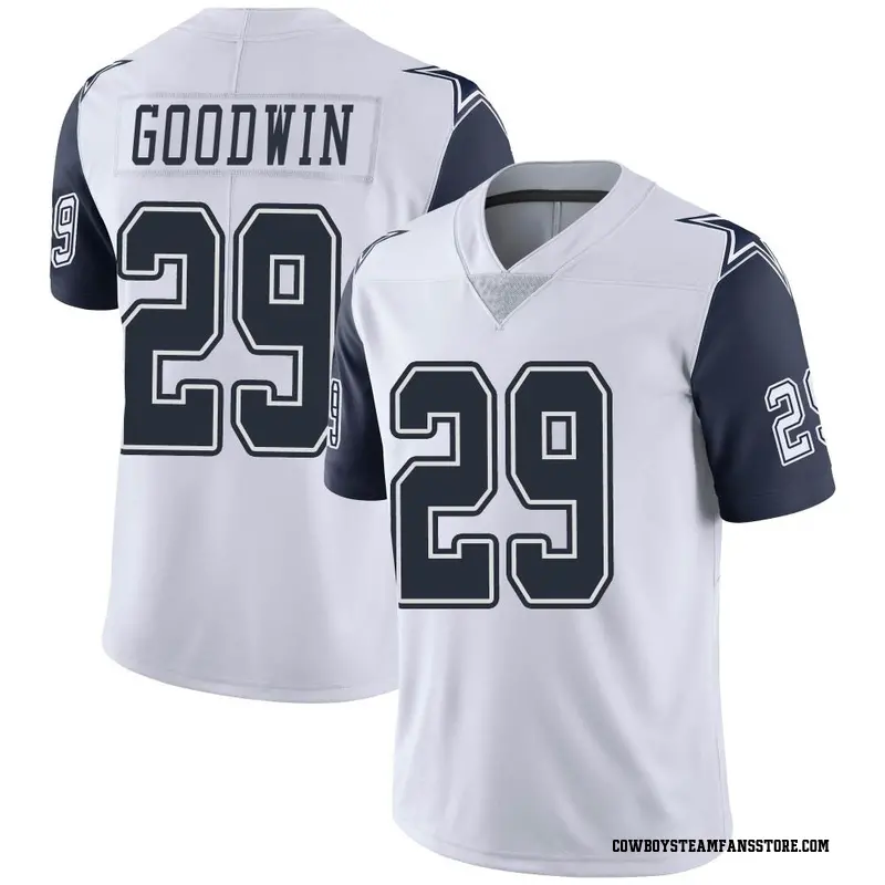 Nike C.J. Goodwin Dallas Cowboys Limited White Color Rush Vapor Untouchable Jersey - Youth
