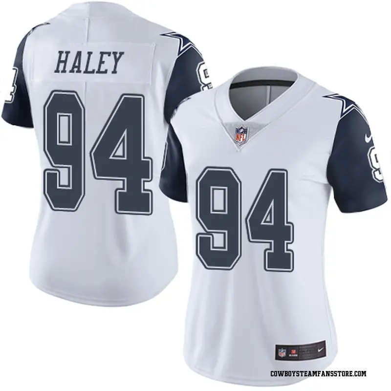 Nike Charles Haley Dallas Cowboys Limited White Color Rush Jersey - Women's
