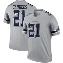 Nike Deion Sanders Dallas Cowboys Legend Gray Inverted Jersey - Youth
