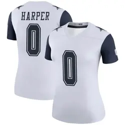 Nike Devin Harper Dallas Cowboys Legend White Color Rush Jersey - Women's