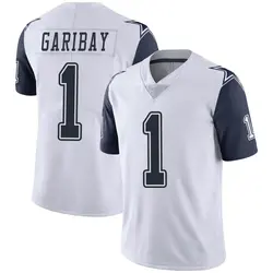 Nike Jonathan Garibay Dallas Cowboys Limited White Color Rush Vapor Untouchable Jersey - Youth
