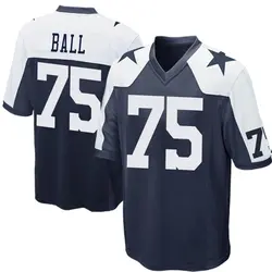 Nike Josh Ball Dallas Cowboys Game Navy Blue Throwback Jersey - Men's