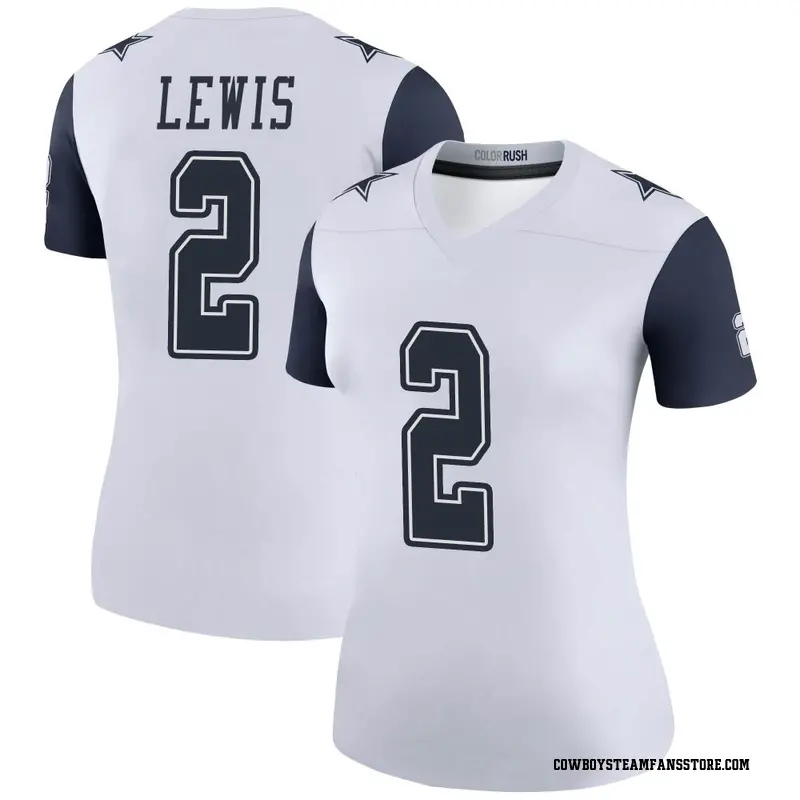 Nike Jourdan Lewis Dallas Cowboys Legend White Color Rush Jersey - Women's