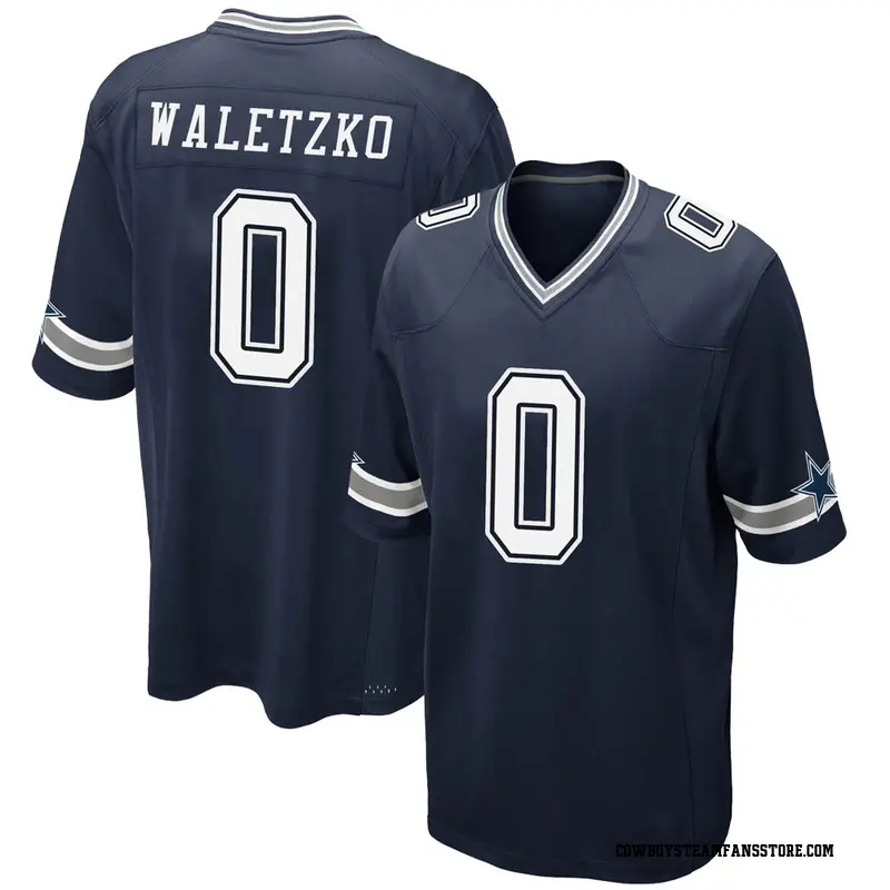 Nike Matt Waletzko Dallas Cowboys Game Navy Team Color Jersey - Youth