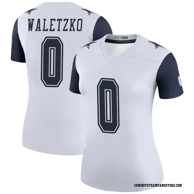 Nike Matt Waletzko Dallas Cowboys Legend White Color Rush Jersey - Women's