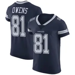 تغيير شاشة التلفزيون Men's Dallas Cowboys #81 Terrell Owens Navy Blue Thanksgiving Retired Player NFL Nike Elite Jersey هانا