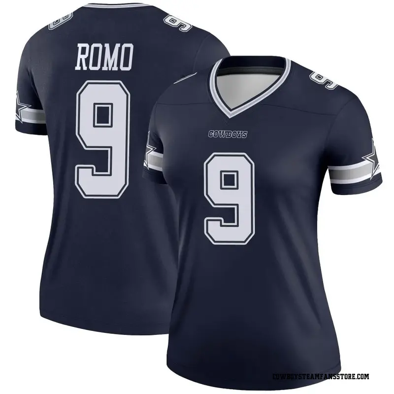 Nike Tony Romo Dallas Cowboys Legend Navy Jersey - Women's