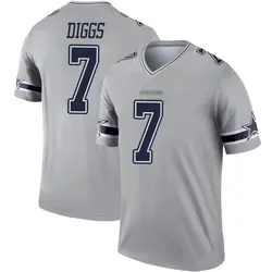 Nike Trevon Diggs Dallas Cowboys Legend Gray Inverted Jersey - Youth