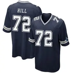 Nike Trysten Hill Dallas Cowboys Game Navy Team Color Jersey - Men's
