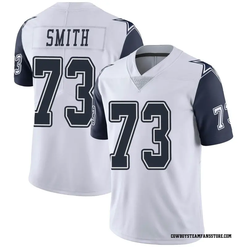 Nike Tyler Smith Dallas Cowboys Limited White Color Rush Vapor Untouchable Jersey - Youth