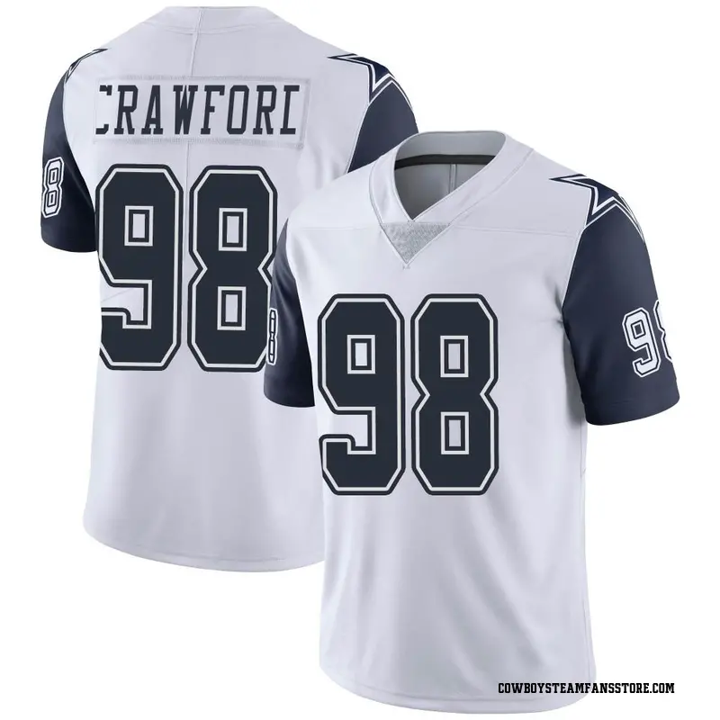 Nike Tyrone Crawford Dallas Cowboys Limited White Color Rush Vapor Untouchable Jersey - Men's